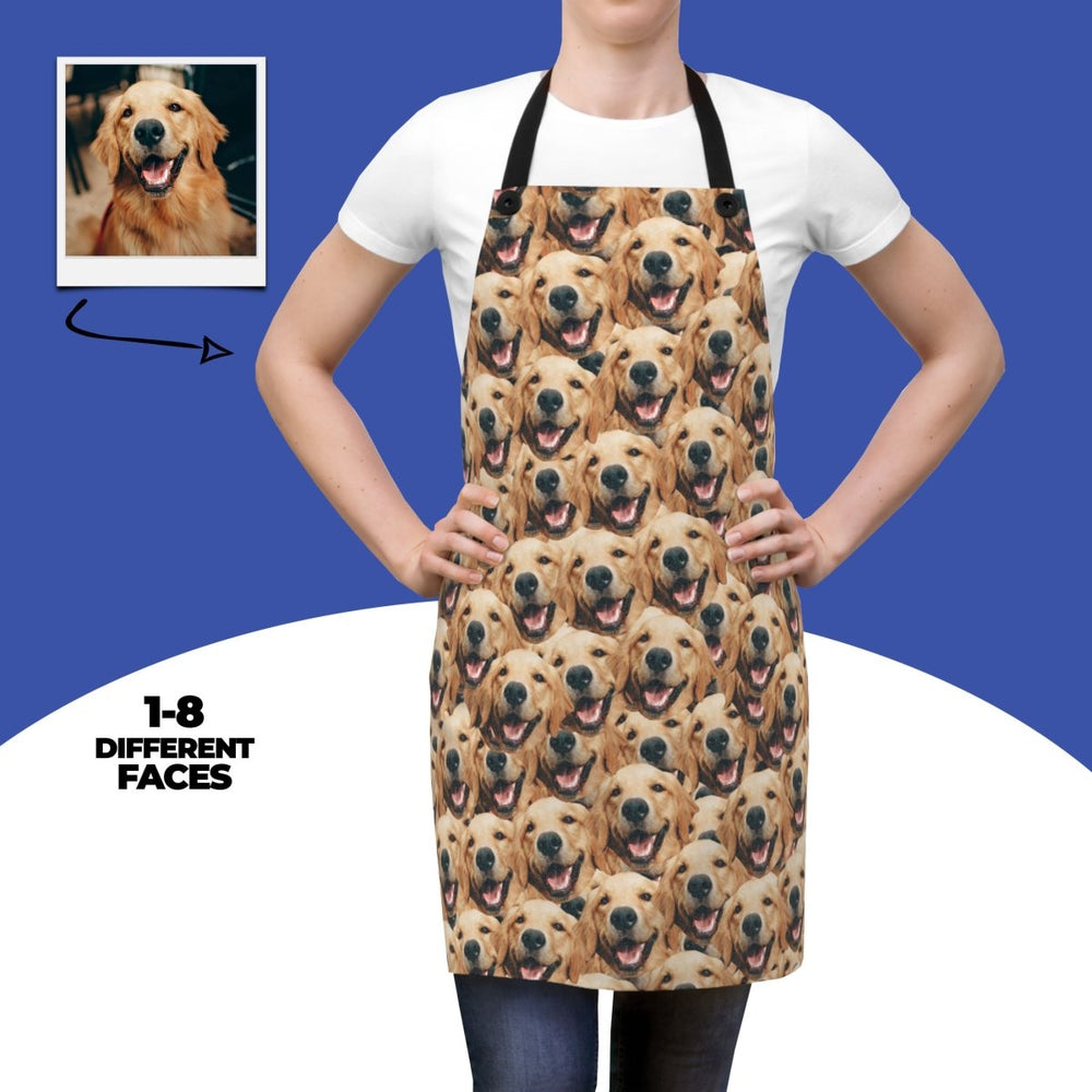 Custom Dog Face Apron Personalized Dog Photo Apron