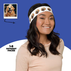 Custom Dog Face Headband