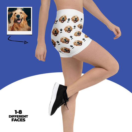 Custom Dog Face Women's Shorts
