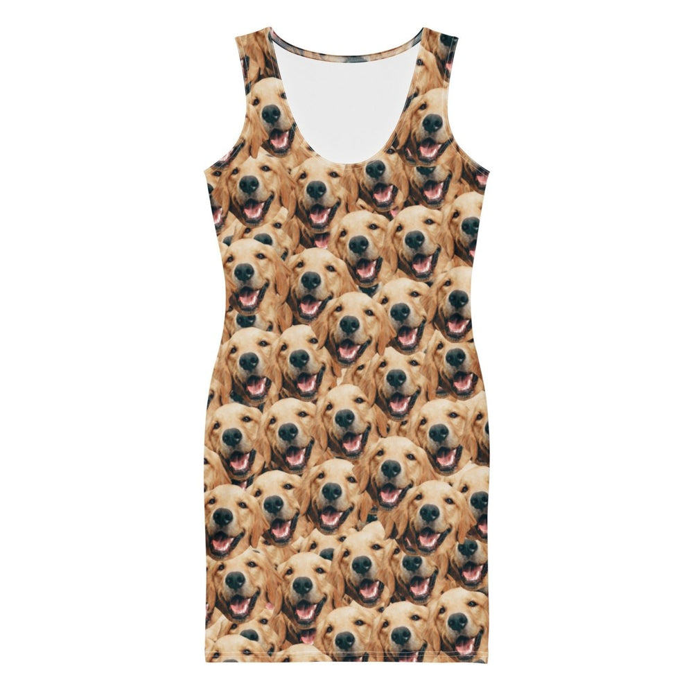 Custom Dog Faces Bodycon Dress