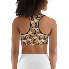 Custom Dog Faces Sports Bra