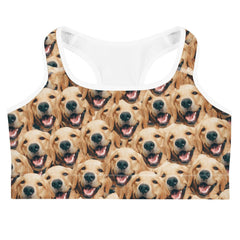 Custom Dog Faces Sports Bra