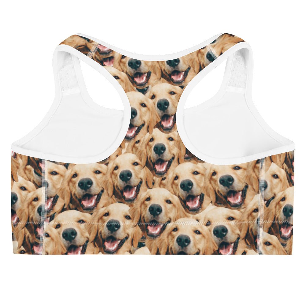 Custom Dog Faces Sports Bra