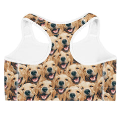 Custom Dog Faces Sports Bra