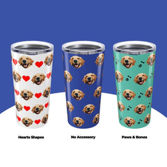 Custom Dog Faces Tumbler