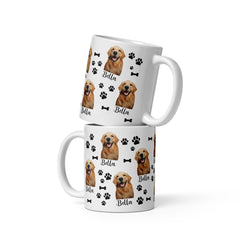 Custom Dog Photo Mug With Name