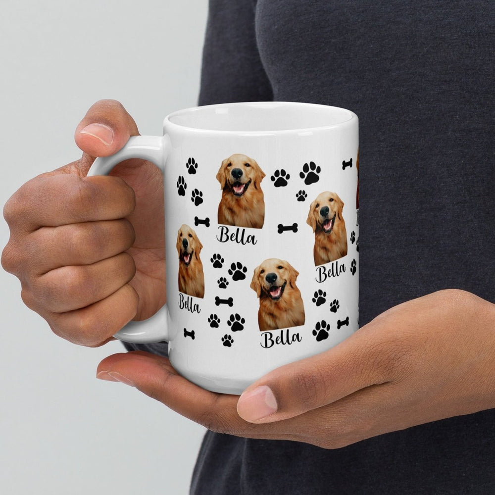 Custom Dog Photo Mug With Name