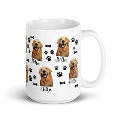 Custom Dog Photo Mug With Name