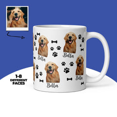 Custom Dog Photo Mug With Name