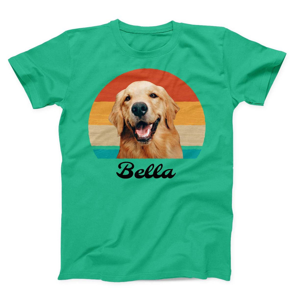 Custom Dog Vintage Retro Photo T-Shirt