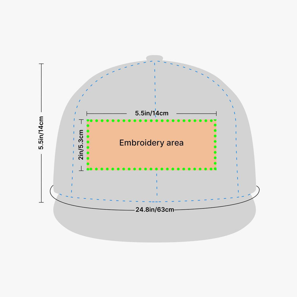 Custom Embroidered Flat Baseball Cap