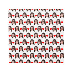 Custom Face Bandana With Hearts