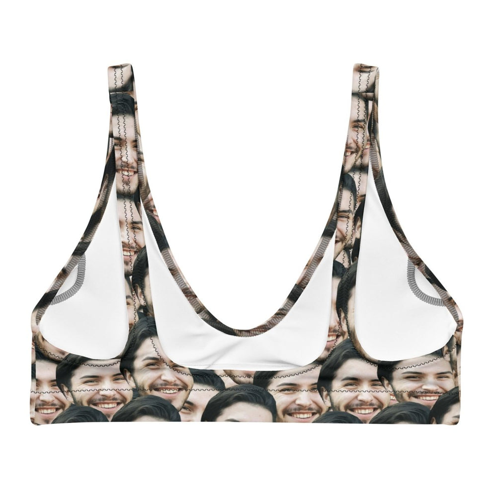 Custom Face Bikini Top Personalized Swimwear