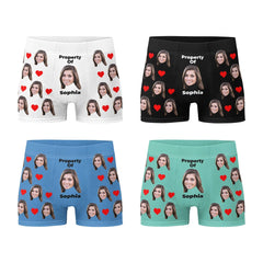 Personalized Face Boxers WIth Text