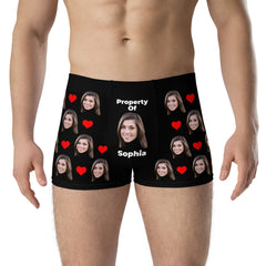 Personalized Face Boxers WIth Text