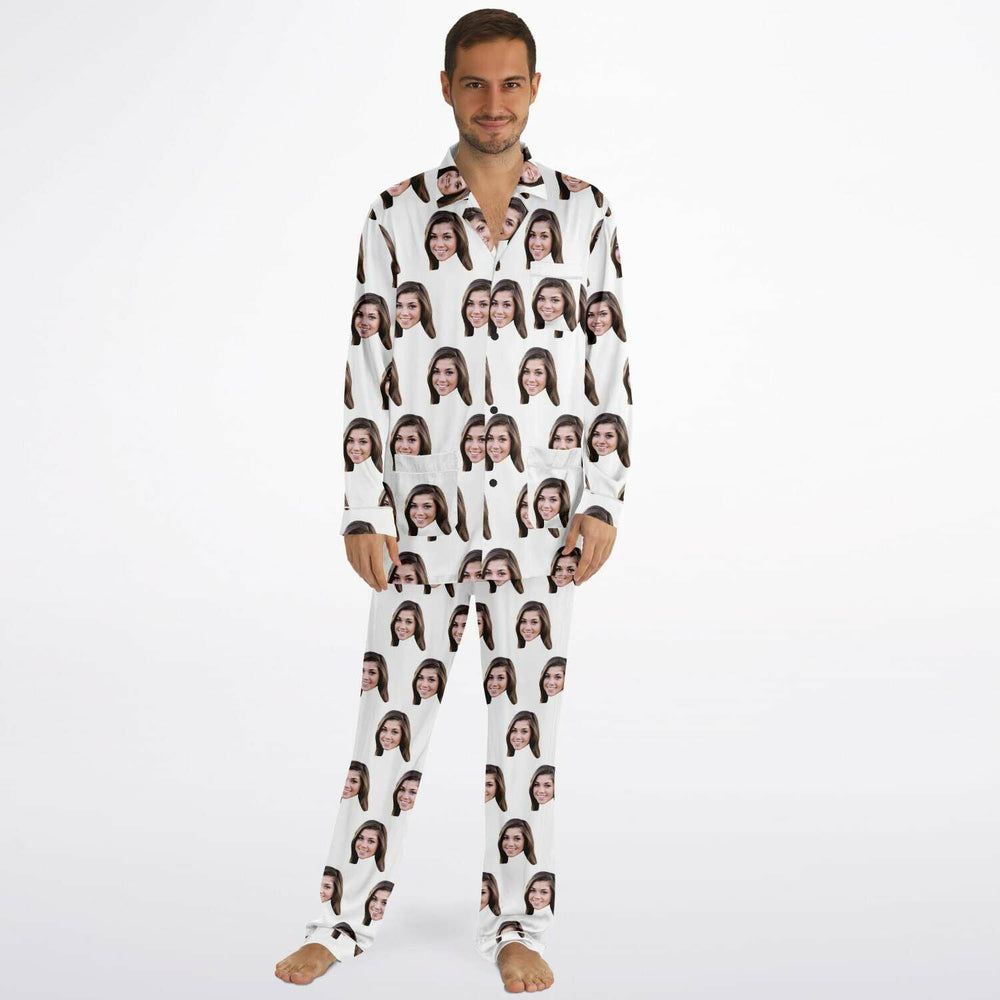 Custom Face Men's Satin Pajamas