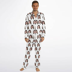 Custom Face Men's Satin Pajamas