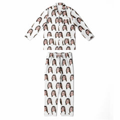 Custom Face Men's Satin Pajamas