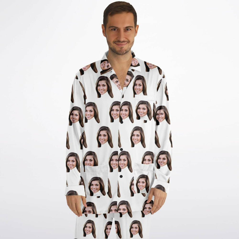 Custom Face Men's Satin Pajamas