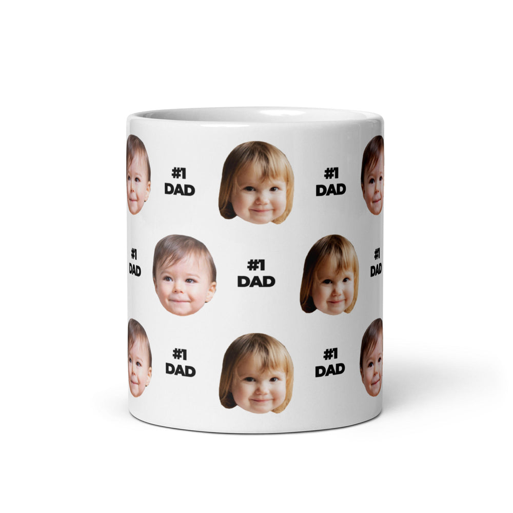 Custom Face Number 1 Dad Mug
