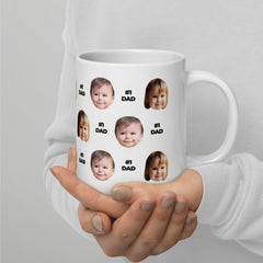 Custom Face Number 1 Dad Mug