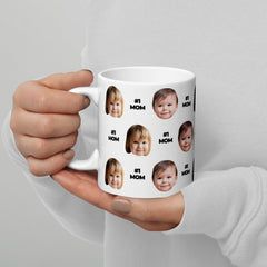 Custom Face Number 1 Mom Mug