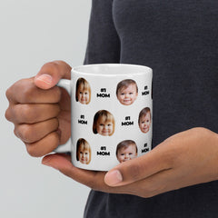 Custom Face Number 1 Mom Mug