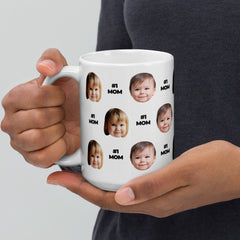 Custom Face Number 1 Mom Mug