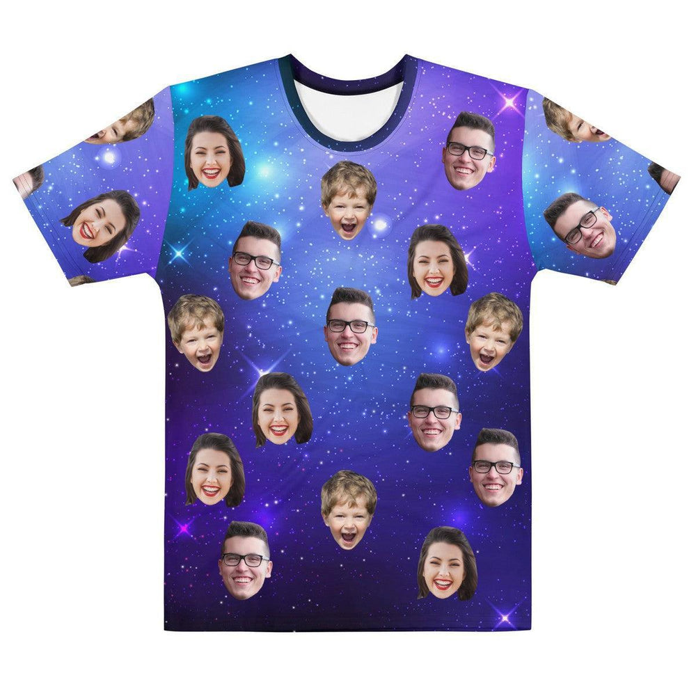 Custom Face T-Shirt Starry Background
