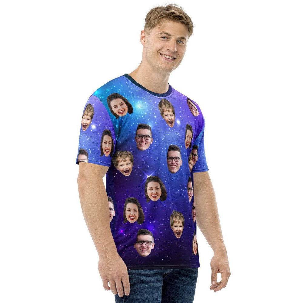 Custom Face T-Shirt Starry Background