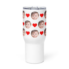 Custom Face Travel Mug With Handle