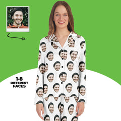 Custom Face Women's Satin Pajamas