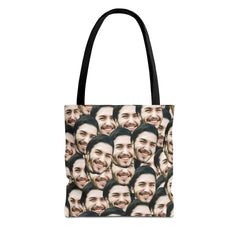 Custom Faces Tote Bag Personalized Photo Tote Bag
