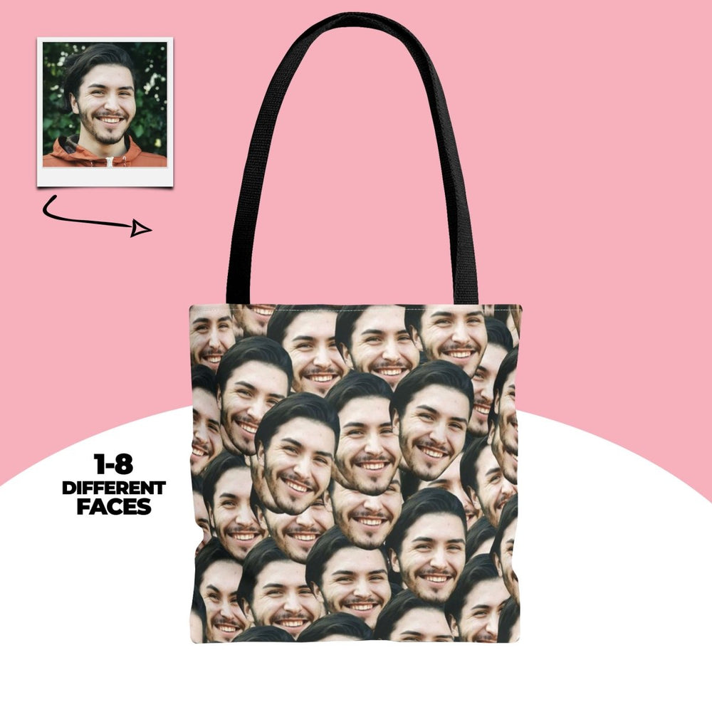 Custom Faces Tote Bag Personalized Photo Tote Bag