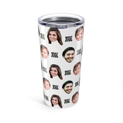 Custom Faces Tumbler Best Dad Ever Gift For Him