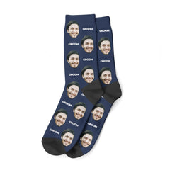 Custom Groom Socks