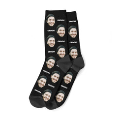 Custom Groom Socks