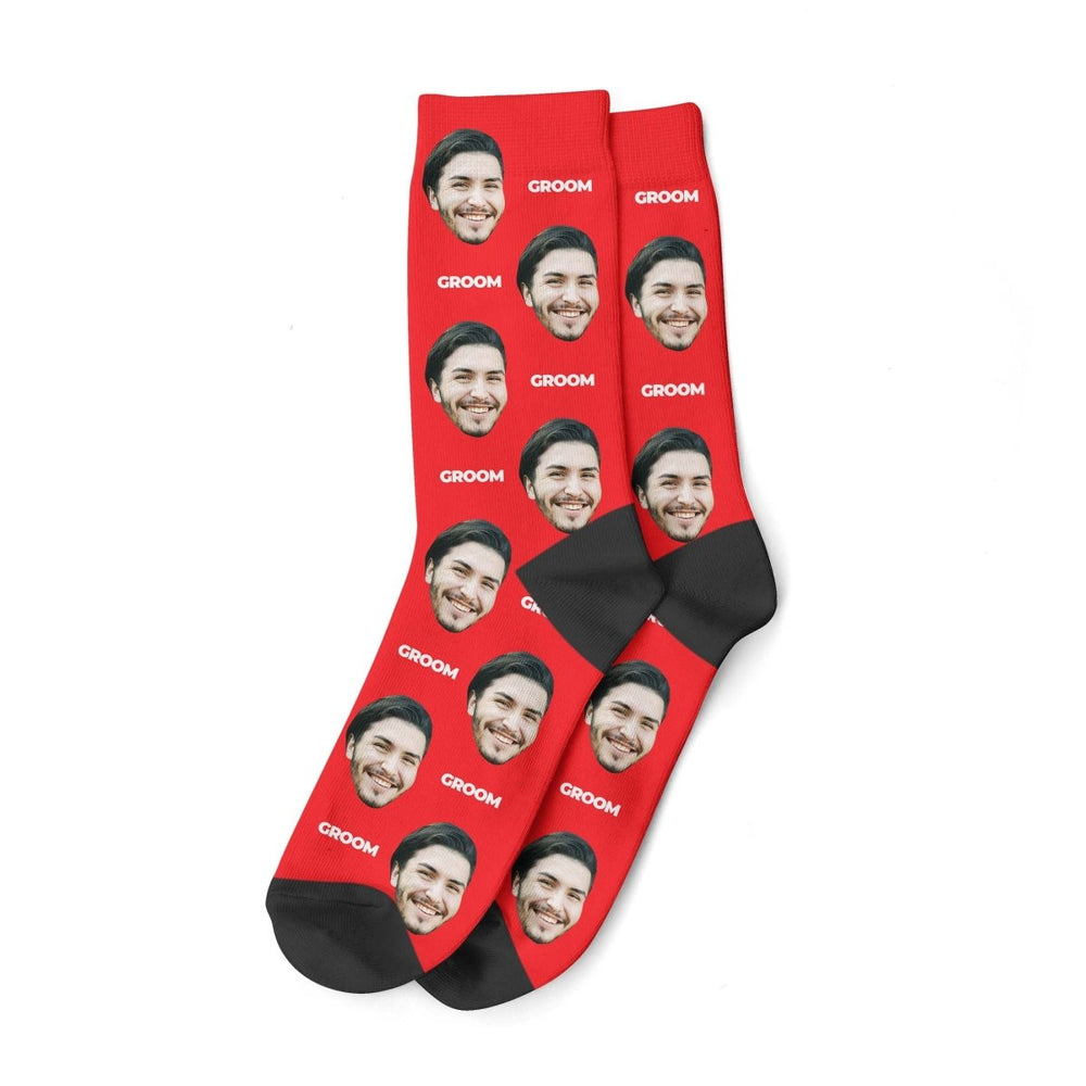 Custom Groom Socks