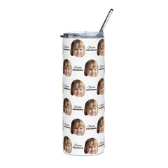 Custom Kid Face Tumbler With Text