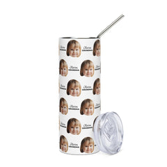Custom Kid Face Tumbler With Text