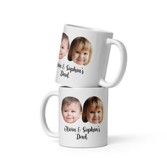 Custom Kids Names Dad Mug With Photo