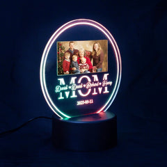 Custom Mom Photo Acrylic Gift With Kids Names