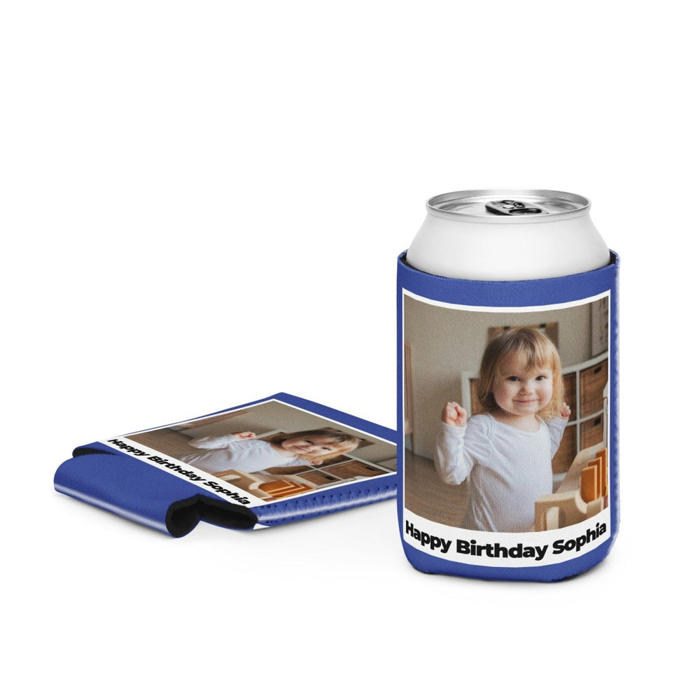 Custom Photo Birthday Can Cooler