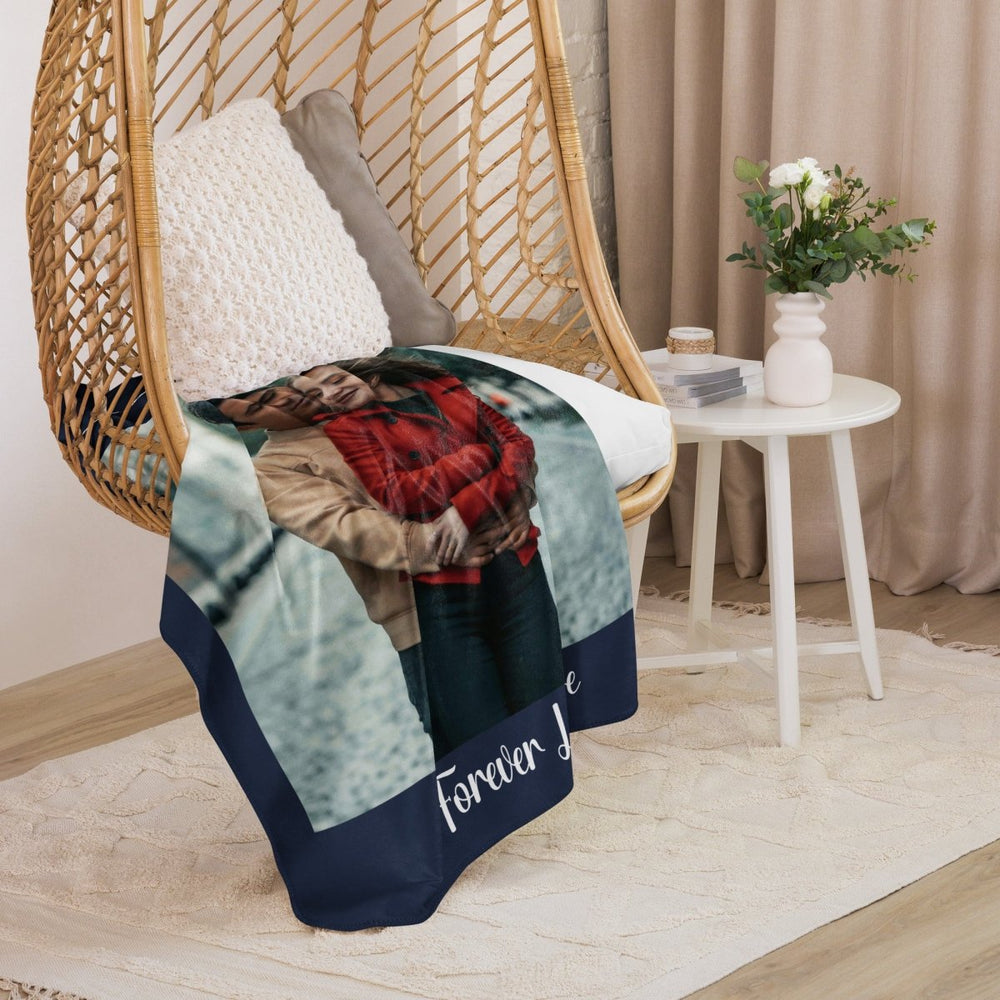 Custom Photo Blanket With Text