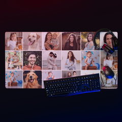Custom Photo Collage Gaming Mouse Pad