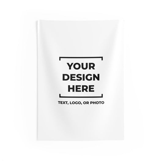 Custom Tapestry Add Photo Logo Text