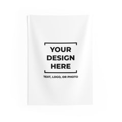 Custom Tapestry Add Photo Logo Text