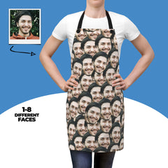 Customized Face Apron Personalized Photo Apron For Men Women