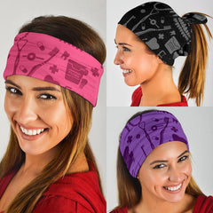 Dental Pattern Bandana Dentist Themed Face Cover