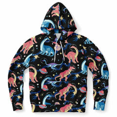 Dinosaurs In Space Unisex Hoodie